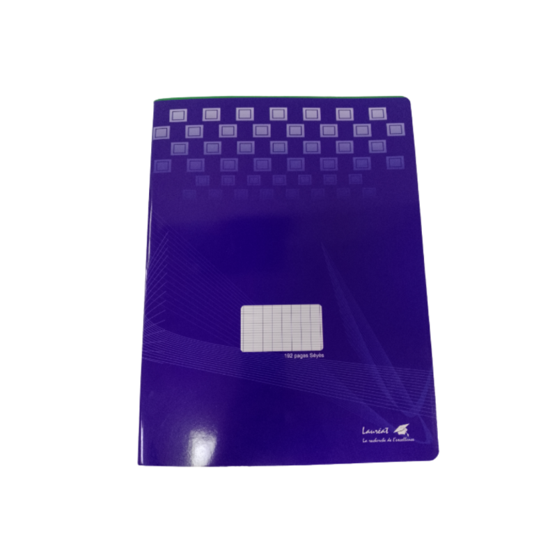Cahier 24x32 seyes 70g 192p Lauréat