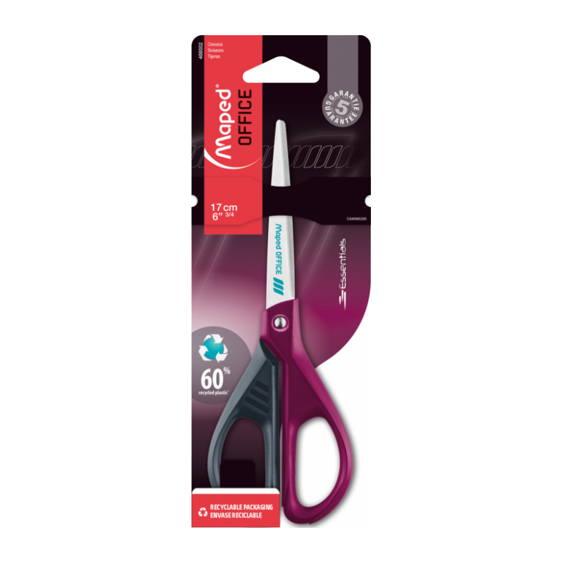 Ciseaux de bureau asymetrique 21 cm Essentiel DECO Maped