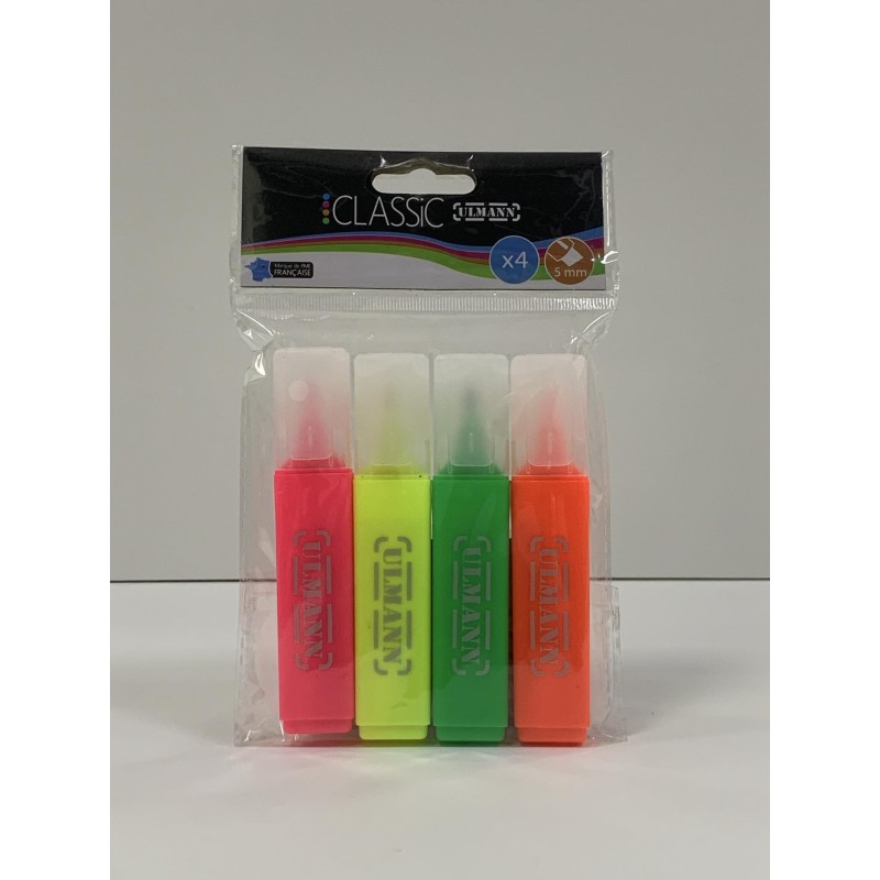 Surligneur (poch. de 4) Classic Ulmann