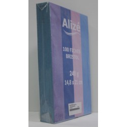 Fiche bristol 14.8x21 5x5 couleur 240g Alizé