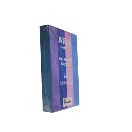 Fiche bristol 14.8x21 5x5 couleur 240g Alizé