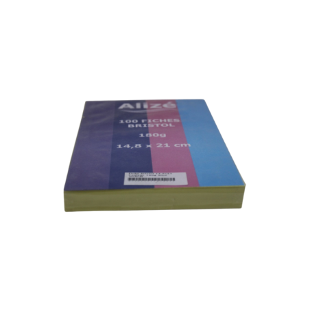 Fiche bristol 14.8x21 Couleur 180g Alizé