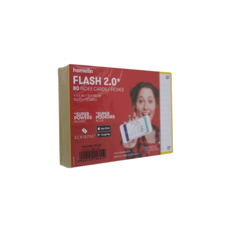Fiche bristol flash 2.0 105x148mm 80 fiches L6.3mm