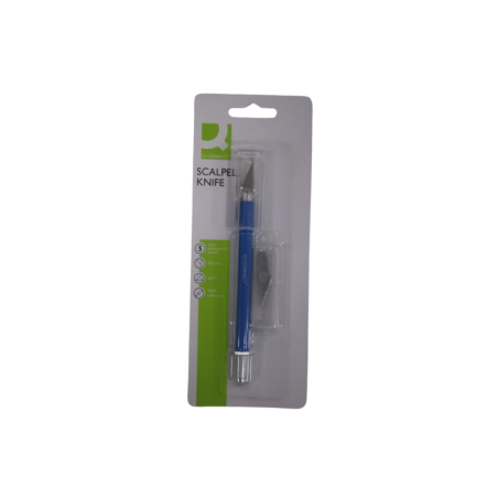 Cutter de précision lame biseau 6mm avec 3 rechange Q-CONNECT