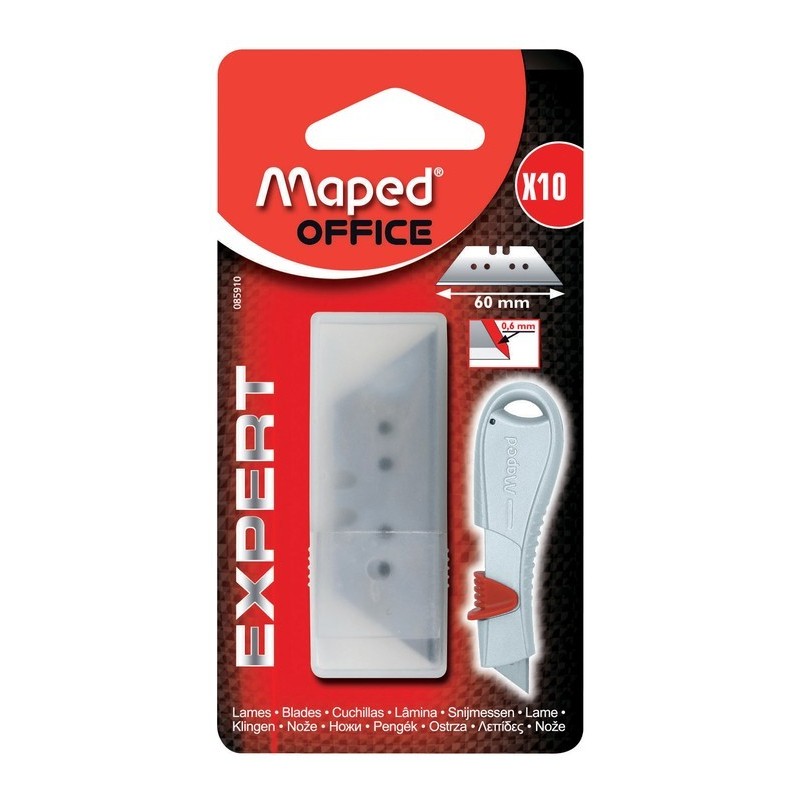 Lame cutter 60mm trapézoidale étui de 10 MAPED