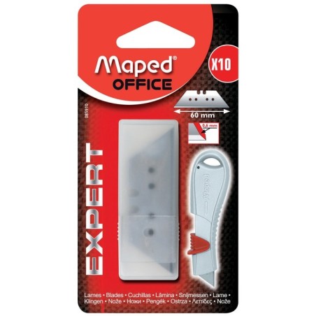 Lame cutter 60mm trapézoidale étui de 10 MAPED