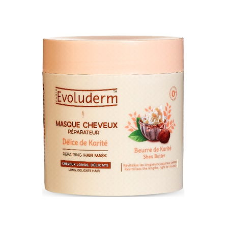 Masque cheveux délice karité 500ml EVOLUDERM