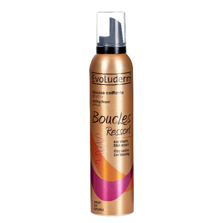 Mousse coiffante effet boucle 250ml EVOLUDERM
