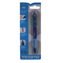Stylo à bille pte 1mm SFERIX 4 coul blist de 1 MITAMA