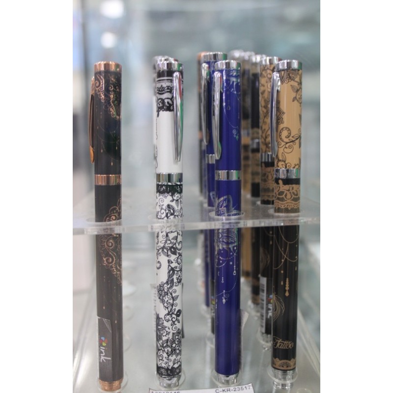 Stylo roller à cartouche d'encre ''lace tattoo''