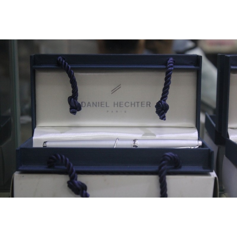 Stylo Roller Quadrillé et Chromé Challenger Classic L'empreinte+coffret