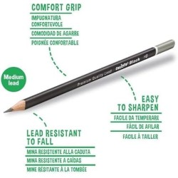 Crayon graphite HB avec gomme blister de 4 CARIOCA