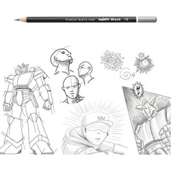 Crayon graphite HB avec gomme blister de 4 CARIOCA