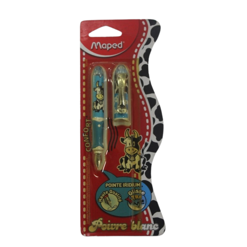 Mini stylo plume Poivre blanc ss blister Maped