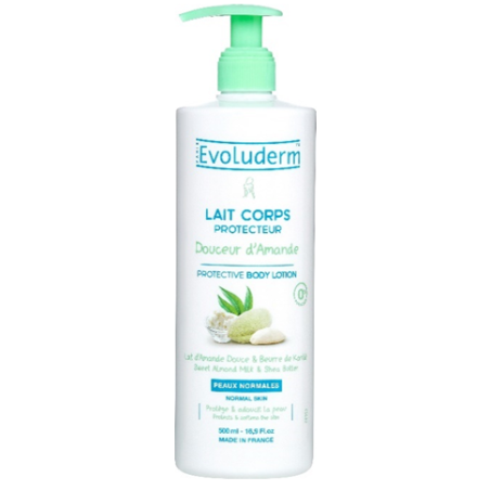 Lait corps douceur amande 500ml 17304 EVOLUDERM