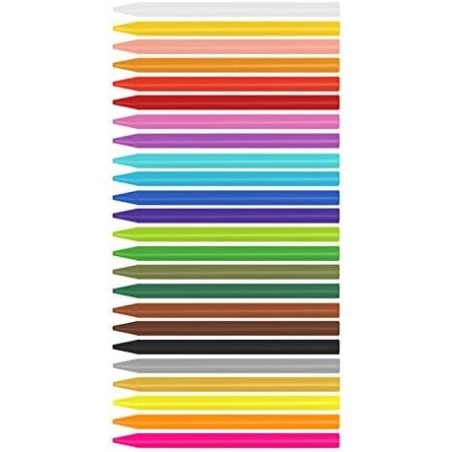 Crayon de couleur plastipastel 24 couleurs Milan