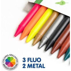 Crayon de couleur plastipastel 24 couleurs Milan