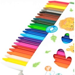 Crayon de couleur plastipastel 24 couleurs Milan