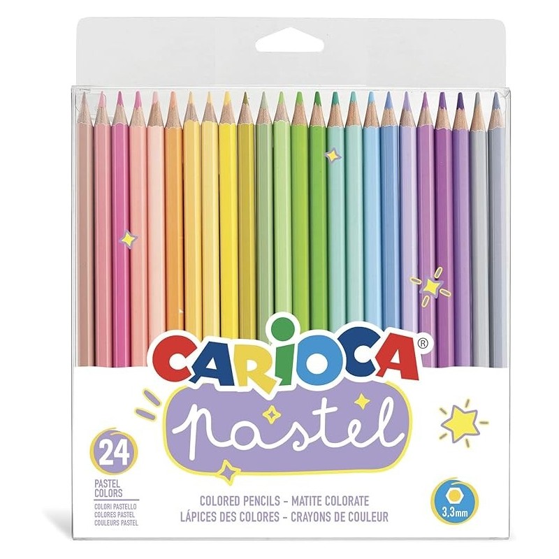 Crayon de couleur Bicolor 18cm et 24cl CARIOCA