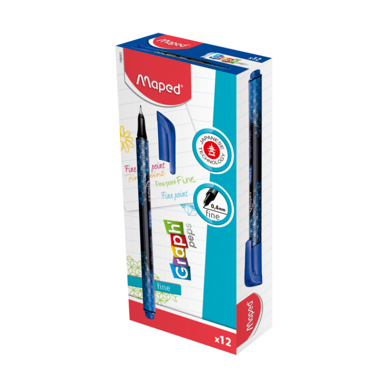 Feutre de bureau pte 0,4 mm DECO GRAPH PEP'S Maped