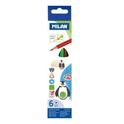 Crayon de couleur 18cm et 6cl triangulaire 231 Milan 722306