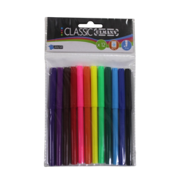 Feutre 12 couleurs pte ogive fine Classic Ulmann