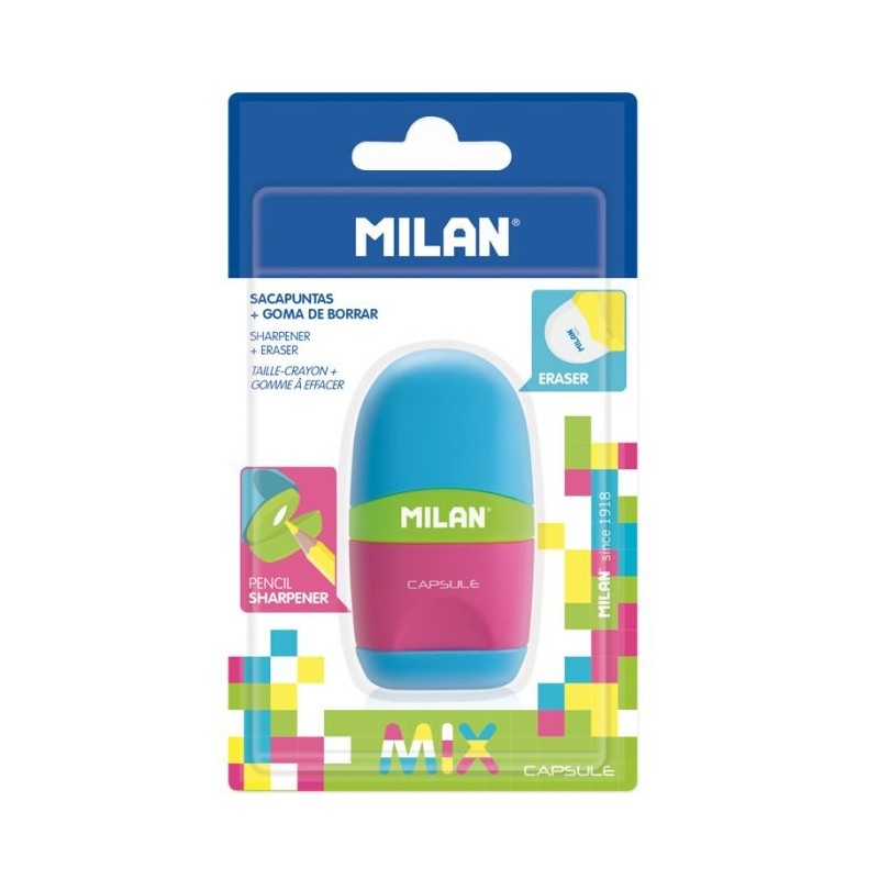 Taille crayon avec gomme Mix Milan