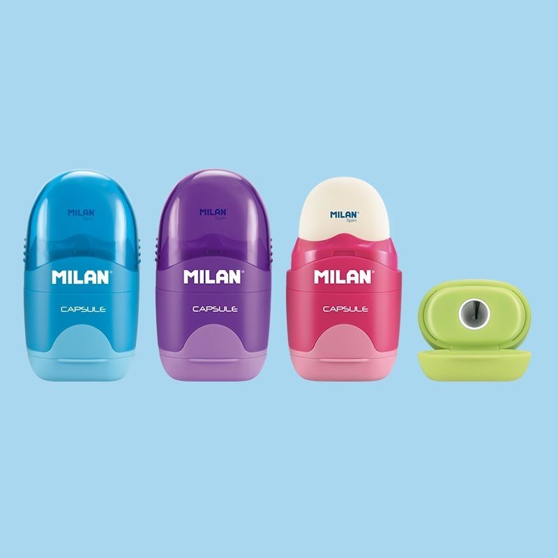 Taille crayon+gomme Capsule ss blister MILAN