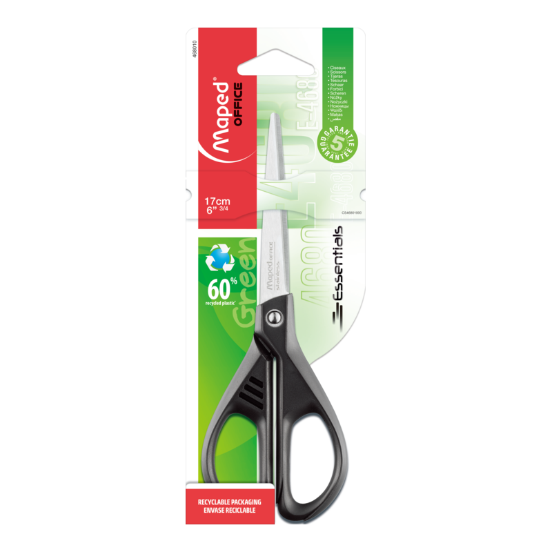 Ciseaux de bureau asymétrique Essentials 17cm Maped