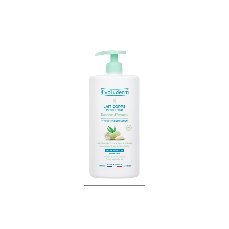 Lait corps douceur amande 1000ml EVOLUDERM