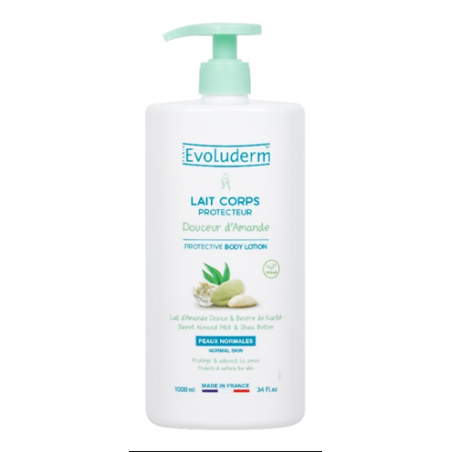 Lait corps douceur amande 1000ml EVOLUDERM