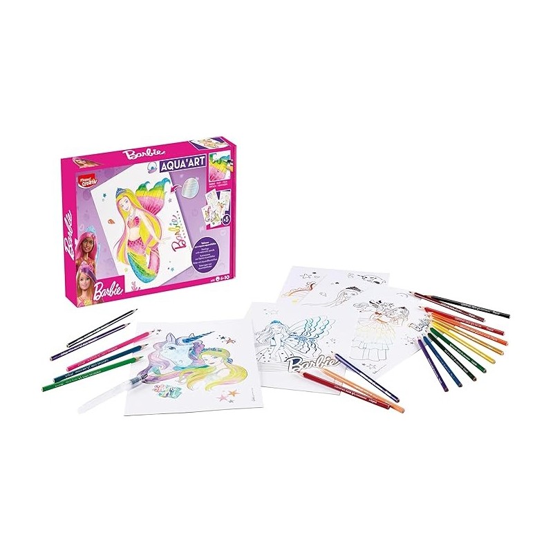 AQUA ART - LICENCE BARBIE 907073 CREATIVE MAPED