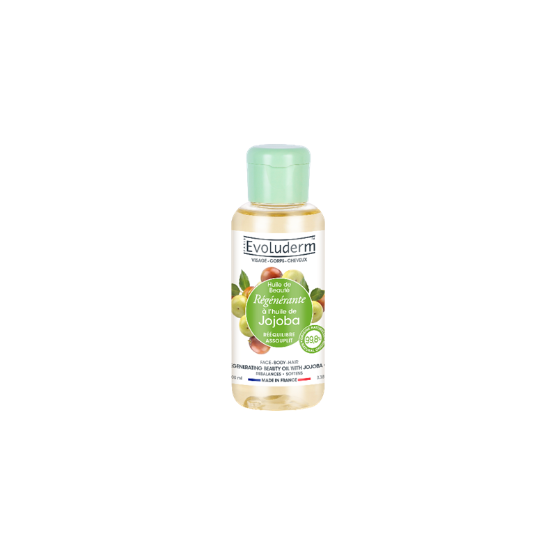 Huile de beauté Jojoba 100ml EVOLUDERM