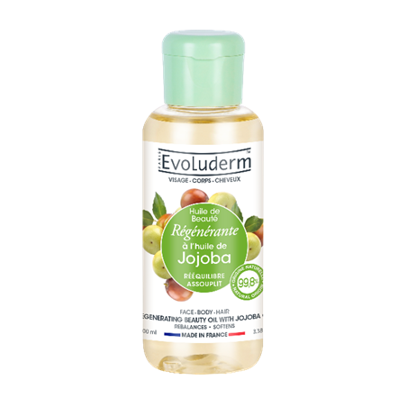 Huile de beauté Jojoba 100ml EVOLUDERM