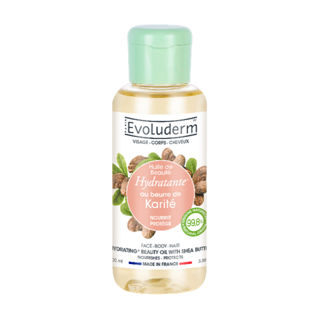 Huile de beauté Karité 100ml EVOLUDERM