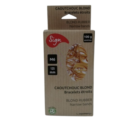 Elastique de bureau 100g 125mm Sign