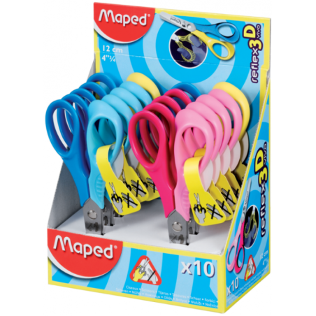 Ciseaux écolier reflex 3D Vivo 12 cm gaucher Maped