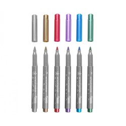 Marqueur métallique étui de 6 couleurs Jovi Décor