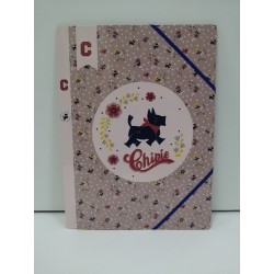 Chemise élastique 3 rabats chipie little 24x32 carte 3 decors