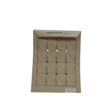 Pochette kraft 26x33 Navette S et Gommage Pièce GPV