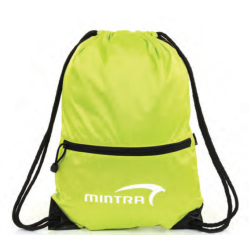 Rush drawstring Backpack with zipper MINTRA
