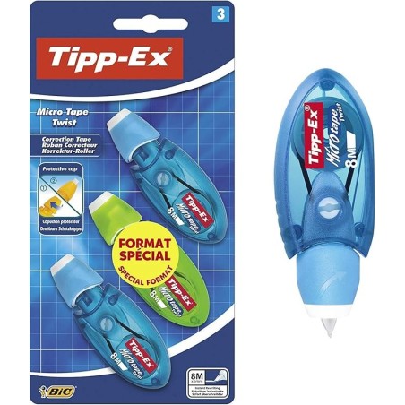 Ruban correcteur Tipp-ex microtape Twist Blis 1 BIC