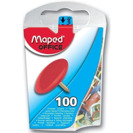 Punaises couleur 10mm (Blister 100) Maped
