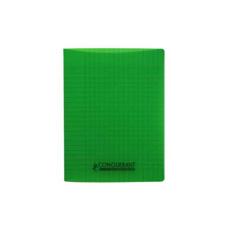 Cahier 17x22 seyes 48p 90g couverture plastique Conquérant