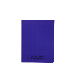 Cahier 17x22 seyes 48p 90g couverture plastique Conquérant