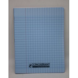 Cahier 17x22 seyes 96p 90g couverture plastique Conquérant