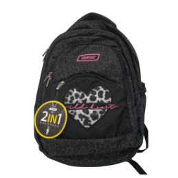 BACKPACK 44x32x18 2IN1 CURVED WILD HEART TARGET
