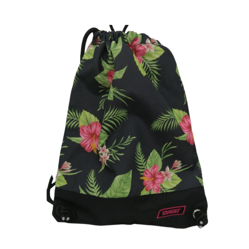 FASHION BAG 46x38x3 FLORAL BLACK TARGET