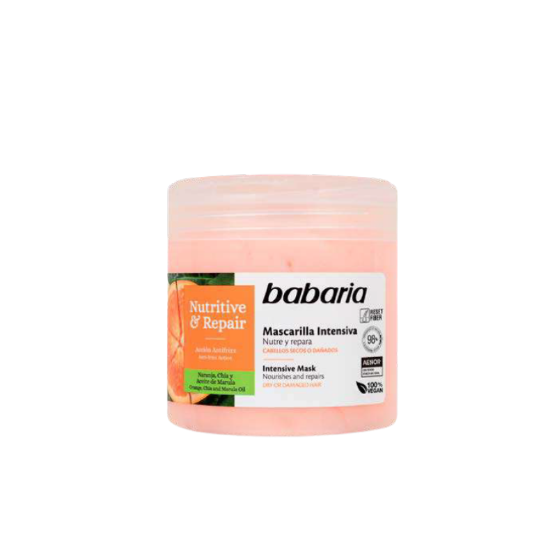 Masque cheveux nutrition et réparatrice intensive 400ml BABARIA 31365