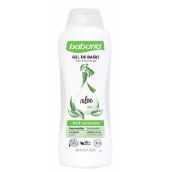 Gel de bain et douche hydratante aloe vera 600ml BABARIA 31237